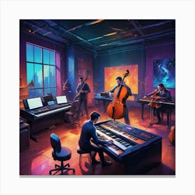 Music Studio Canvas Print