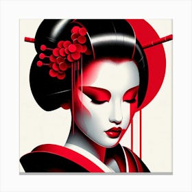 Japan Geisha Visual 2 Canvas Print