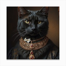 Renaissance Cat Canvas Print