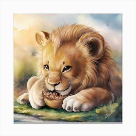 Lion Cub Canvas Print