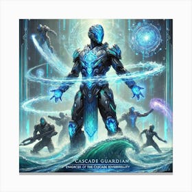 Cascade Guardian Scifi Canvas Print