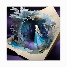 3d Book Art Canvas Print