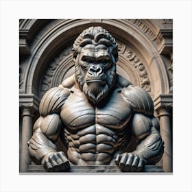 Gorilla Statue Canvas Print