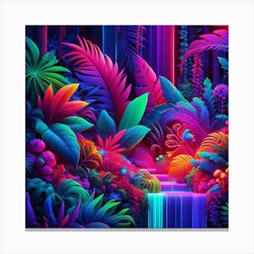 Tropical Jungle Art Canvas Print