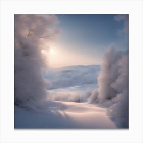 Winter Landscape 3 Canvas Print