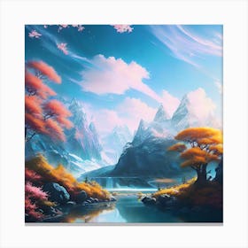 Fantasy Painting, Fantasy Art, Fantasy Landscape, Fantasy Painting, Fantasy Art, Fantasy Painting, Canvas Print