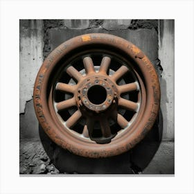 Rusty Wheel 1 Canvas Print