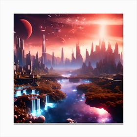 Space City Canvas Print