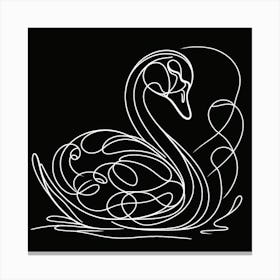 Swan Picasso style 10 Canvas Print