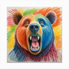 Bear Face Canvas Print