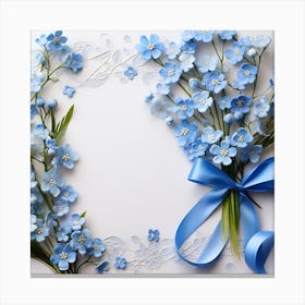 Forget Me Not Flowers 3 Canvas Print