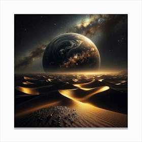 Planet Earth In The Desert Canvas Print