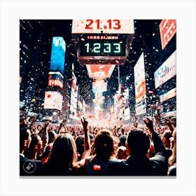 New Year'S Eve Canvas Print