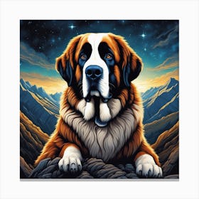 Bernard Mountain Dog 1 Canvas Print