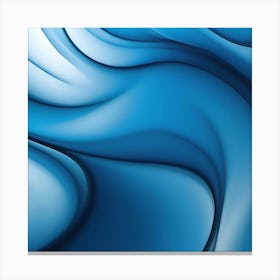 Abstract Blue Wave 13 Canvas Print