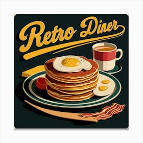 Retro Diner 1 Canvas Print