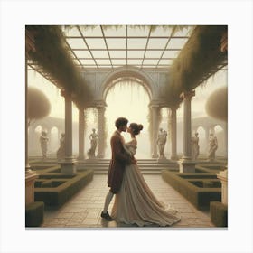 'The Bride And Groom' Canvas Print