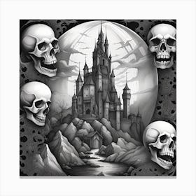 Castle Of Skulls Canvas Print