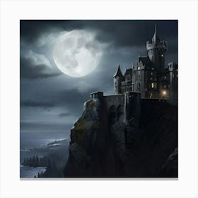 Castle On The Cliff Canvas Print
