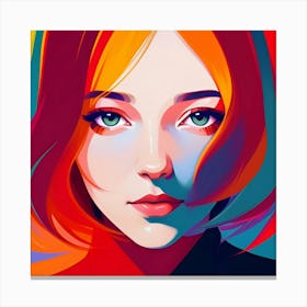 Portrait Of A Girl 1 Canvas Print