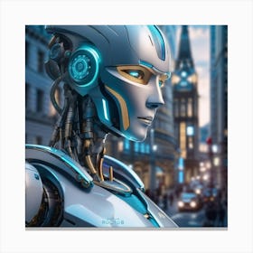 Futuristic Robot 26 Canvas Print