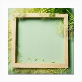 Frame With Dandelion Canvas Print