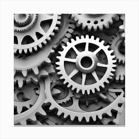 Gears And Gears 3 Canvas Print