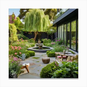 Garden In Melbourne Canvas Print