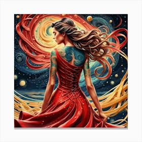 Mehndi Woman Canvas Print