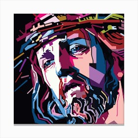 Jesus Christ Style WPAP Canvas Print