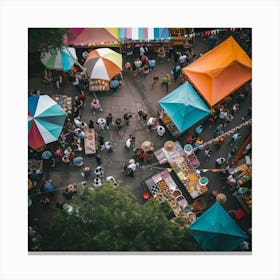 Stockcake Vibrant Street Market 1719975290 1 Canvas Print