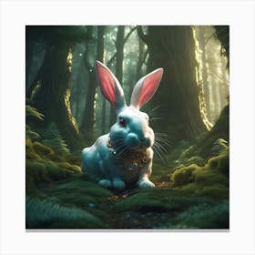 Rabbit In The Forest 39 Canvas Print