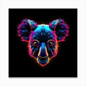 Neon Koala Canvas Print