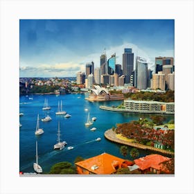 Sydney Harbour 1 Canvas Print