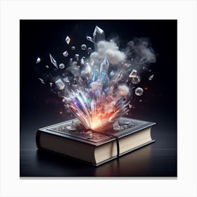 crystal book art 1 Canvas Print