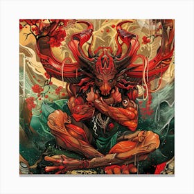 Demon Canvas Print