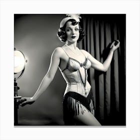 1920's Burlesque Dancer ~Reimagined 122 Canvas Print