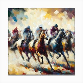 Horse Race 2 Canvas Print