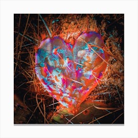 Cactus Heart Canvas Print