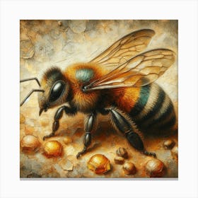 Bee Painting 1 Canvas Print