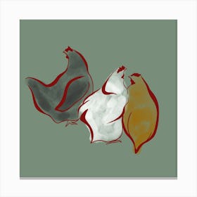 Chickens Canvas Print