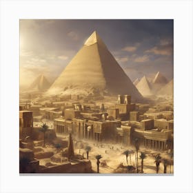 Egyptian City Canvas Print