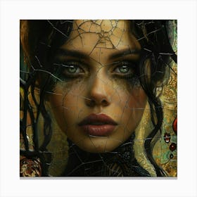 Girl In A Cage Canvas Print