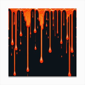 Drips Of Blood Canvas Print