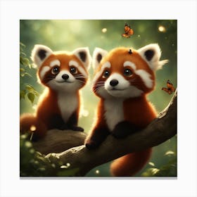 Red Panda 4 Canvas Print
