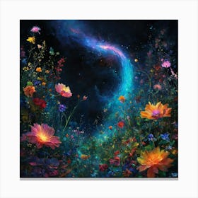 Flowers In The Sky Canvas Print