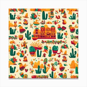 Mexican Pattern 10 Canvas Print