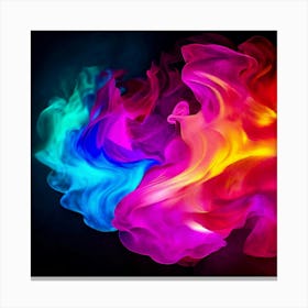 Color Brightness Vibrant Electric Power Gradient Vivid Intense Dynamic Radiant Glowing En Canvas Print
