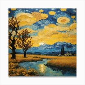 Starry Night 1 Canvas Print