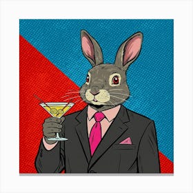 Rabbit In A Suit, Coctail Stampe su tela